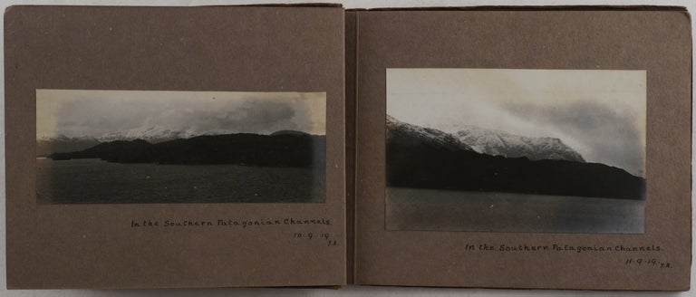 Item #112 [Album with Twenty-four Original Gelatin Silver Photos Documenting the 1919 Voyage of S.S. Boveric Through the Strait of Magellan Starting in the South Atlantic and Ending in Iquique, Chile]. SOUTH AMERICA - STRAIT OF MAGELLAN.