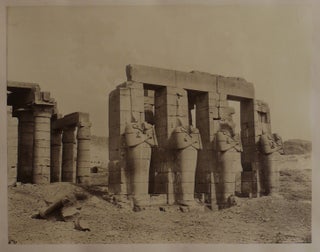 [Album with Twenty-One Original Albumen Photos of the Ancient Temples of Egypt (Djoser Pyramid in Saqqara, Temples in Dendera, Karnak, Luxor, Abu Simbel, Philae Island), Nile’s First Cataract, Tombs of the Califs and Sultan Hassan Mosque in Cairo, the Bacchus Temple in Baalbec, Wailing Wall in Jerusalem, the Valley of Josaphat, and others, Titled:] Documents Archéologiques sur la Egypte. Nubie. Syrie. P. Verdier de Latour, 1875.
