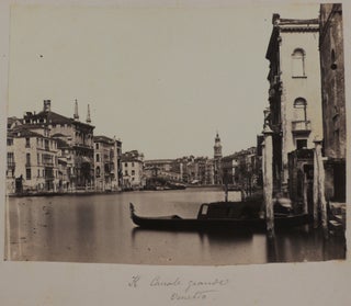 [Large Attractive Collection of 78 Early Albumen Studio Photographs of Italian Cities, Showing the Main Sites, Streets and Architectural Details of Venice, Rome, Pompeii, Palermo, Genoa, Pisa, Turin, etc.]