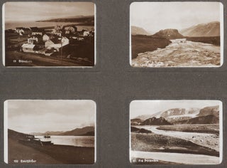 [Interesting Album with 53 Original Gelatin Silver Photographs of Iceland, Showing Natural Sites, Kaldadal Highland Road, Bridges, and Smaller Communities around the Island].