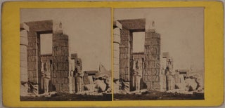 [Collection of Twenty Early Original Albumen Stereoview Photographs of Egypt, Showing Cairo, Ancient Egyptian Temples and Sites along the Nile and Suez Canal Under Construction].