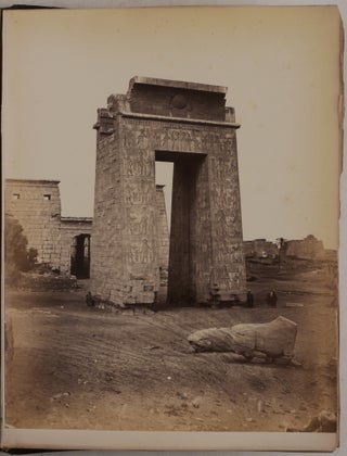 [Album from the Collection of Noted American Christian Missionary, Writer and Artist Henry John Van Lennep, with Thirty Original Albumen Photographs of Beirut, Jerusalem, Bethlehem, Nazareth, Damascus, Baalbek, and Ancient Sites of Egypt - the Great Pyramids and the Sphinx of Giza, Pompey’s Pillar and Cleopatra’s Needle in Alexandria, Karnak, Luxor, Ramesseum Temples, and the Philae Island Complex].