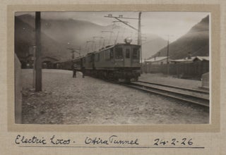 [Two Albums with 192 Original Gelatin Silver Snapshot Photos Taken by British Travellers, Including 142 photos from a Car and Railway Trip Across New Zealand’s North and South Islands, 29 photos of Southern Australia from Perth to Sydney, and Views of Rarotonga, Tahiti, Moorea, Celebration of Crossing the Equator, etc.]