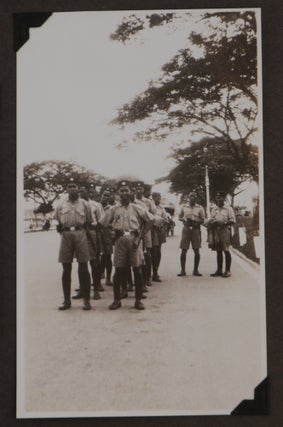 [Collection of Three Photo Albums with ca. 416 Original Gelatin Silver Photos, Taken by an American Employee of the Nederlandsche Koloniale Petroleum Maatschappij (Nederlands Colonial Oil Company) During His Work at the Oil Refinery in Soengei-Gerong (Sungai Gerong, South Sumatra) in 1929-1931].