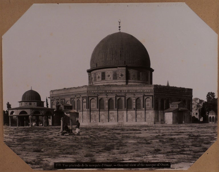 Item #41 [Album with Fifty Large Original Albumen Photographs Showing Religious Sites and Views of Jerusalem, Bethlehem, and Jaffa.]. MIDDLE EAST, ISLAMIC WORLD - HOLY LAND, PALESTINE.