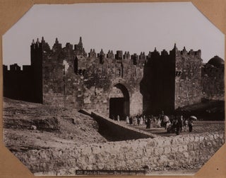 [Album with Fifty Large Original Albumen Photographs Showing Religious Sites and Views of Jerusalem, Bethlehem, and Jaffa.].
