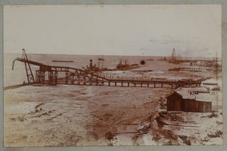 Item #450 [Album with 112 Gelatin Silver Photos Documenting the Construction of Port Facilities...