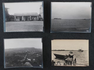[Collection of Four Albums with 254 Original Gelatin Silver Photos of German East Africa (Tanzania and Rwanda), Taken by German Post Inspector Leopold Oehler While in Service in Dar es Salaam; With Oehler’s Large Photograph Portrait, Travel Passport, Two Postal Receipts from Istanbul, a Leaf of Pencil Notes with the Printed Letterhead of “Kaiserlich Deutsches Postamt, Dar-es-Salaam,” and a Notebook with Over 100 pages of Carbon Copies of Oehler’s Letters and Diary Notes Written During his Time in German East Africa].