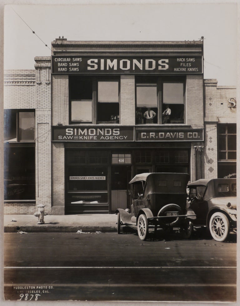 Item #534 [Collection of Twenty Loose Original Gelatin Silver Photographs of Building and Businesses in the Historic Downtown and Industrial Districts of Los Angeles]. NORTH AMERICA - CALIFORNIA - LOS ANGELES – DOWNTOWN, INDUSTRIAL DISTRICT, Albert E. CAWOOD, HUDDLESTON PHOTO CO., PRESS PHOTO SERVICE, GRAHAM PHOTO CO.