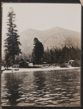 [Historically Important Album with 104 Original Gelatin Silver Photos and Real Photo Postcards of California, Showing the Town of Hobart Mills (non-Existent since 1938), Prosser Creek, Independence Lake, Tahoe Lake, Los Angeles, San Francisco, San Gabriel Mission, Life Savers at Long Beach, &c.].