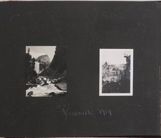 [Historically Important Album with 104 Original Gelatin Silver Photos and Real Photo Postcards of California, Showing the Town of Hobart Mills (non-Existent since 1938), Prosser Creek, Independence Lake, Tahoe Lake, Los Angeles, San Francisco, San Gabriel Mission, Life Savers at Long Beach, &c.].
