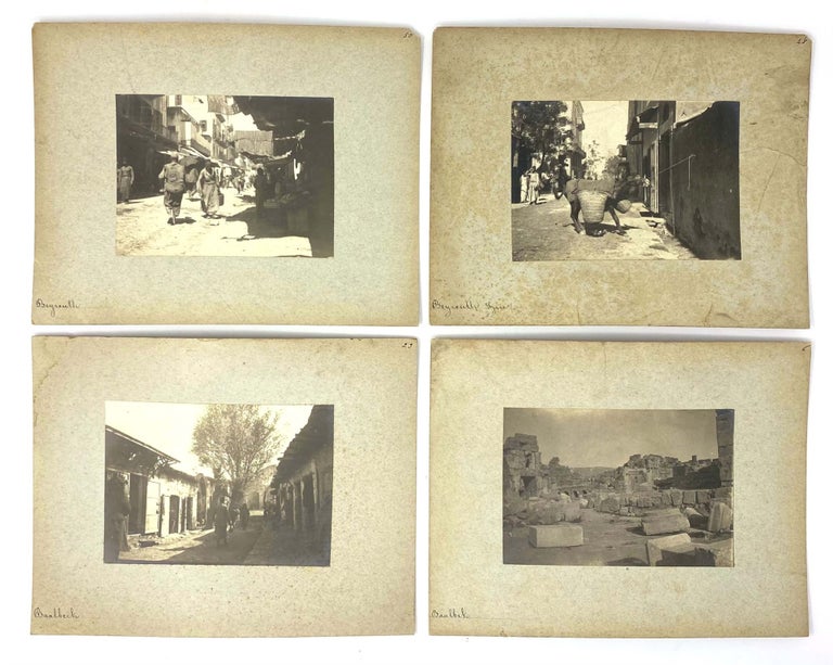 Item #548 [Collection of Seventeen Loose Original Gelatin Silver Photos Showing Streets and Buildings of Baalbek and Beirut, and the Ruins of Heliopolis]. MIDDLE EAST, ISLAMIC WORLD - LEBANON – BAALBEK, BEIRUT.