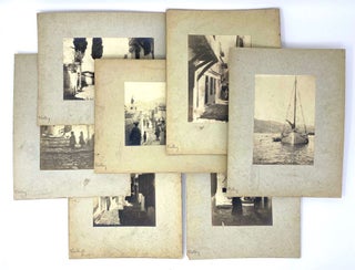 [Collection of Seven Loose Original Gelatin Silver Photos of Vathy, the Main Town on the Greek Island of Samos in the Eastern Aegean Sea, then under the Administration of the Ottoman Turkey].
