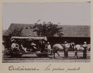 [Album with 110 Original Gelatin Silver Photographs of French Colonial Madagascar, Showing Diego Suarez/Antsiranana (Port and Roadstead, Cap Diego, Pointe du Corail, Ville Basse, Rue Colbert, Antsirane Neighbourhood), French military Camp d’Ambre and Forests of the Montagne Ambre, Betsileo, Hova, Sakalava, Antemoro People, Inhabitants of Comoros and Sainte-Marie Island/Nosy Boraha, Malagasy Tirailleurs, Scenes of Kabary, Views of Antananarivo and Toamasina, &c.].