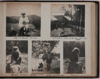 [Album with 56 Original Gelatin Silver Photographs, Showing British Rubber and Tea Plantations in the Kelani Valley, Sri Lanka, Including the Kiriporuwa Estate of the “Nagolle Rubber and Tea Plantations Ltd.” and Halpe Estate of the “Ceylon Rubber Co. Ltd.,” Their Managers, Native Workers, Rubber Harvesting Operations, &c.].
