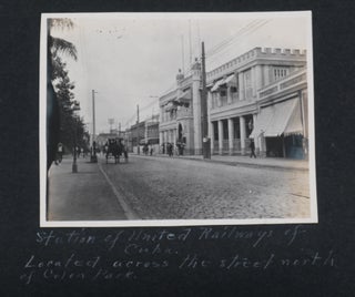 [Album with ca. 117 Original Gelatin Silver Photographs and Over Thirty Magazine Clippings, Titled:] Trip to Cuba. Dec. 23, 1905.