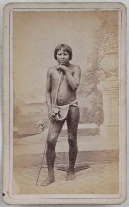 [Collection of Twenty-Two Rare Early Albumen Cartes de Visite, Portraying Indigenous People of British Guiana].