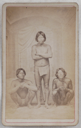 [Collection of Twenty-Two Rare Early Albumen Cartes de Visite, Portraying Indigenous People of British Guiana].