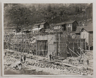 [Collection of 78 Loose Original Gelatin Photographs, Documenting the Construction of the Moffat Tunnel under the James Peak of the Continental Divide, on the Route of the Denver and Salt Lake Railway].