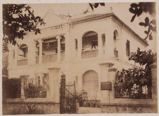 [Album with 95 Original Albumen Photographs of French Colonial Vietnam, Showing Saigon (Harbour, Arsenal, Grand Canal, Notre Dame Cathedral Basilica before and after its Construction was Completed, Mong Bridge, Buildings of “Banque de l’Indochine” and “Hongkong & Shanghai Banking Corporation,” Barracks of French Marines, &c.), Hoa Nghiem Cave in the Marble Mountains, Cap St. Jacques, French Naval Boat Armed with Guns, Portraits of Vietnamese Indigenous People, Bull Cart Drivers, Boatsmen, Rickshaw Drivers, Peasants Planting Rice, an Elder, a Mother with Child (Apparently, Suffering from Leprosy), French Residents and their Mansions, &c.].