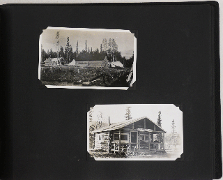 [Album with over 210 Original Gelatin Photographs of Alaska, Showing Central Alaska (Mt. Denali, Mt. Susitna, Knik Arm, Tanana and Susitna Rivers, Cache Creek, Curry – Now a Ghost Town, Mining and Survey Camps), Anchorage Environs, Kenai Peninsula (Lake Kenai, Resurrection River, Bald Mountain, Tustumena glacier, Nuka Bay glacier), Prince William Sound, the Inside Passage, Latouche Village, Portraits of Yupic People, Scenes of Dog Mushing, Hunting, Fishing, and Gold Panning, Alaskan Wildlife, Russel Merril’s Plane, &c.].