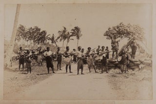 Album with Thirty-Five Original Albumen and Gelatin Silver Photos of Samoa, Including Eight. PACIFIC – SAMOAN CIVIL WARS.