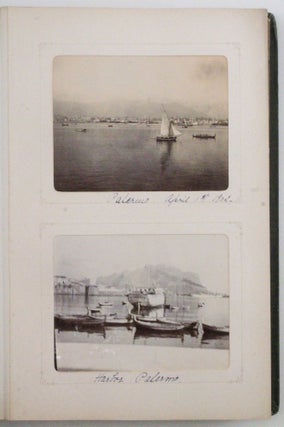 [Album with Ninety-Eight Original Gelatin Silver Photographs of an Early Cruise from New York to the Black Sea & the Mediterranean, Showing Constantinople (Istanbul), Trebizond (Trabzon), Tiflis (Tbilisi), Sebastopol, Yalta, and Odessa; also with the Photographs of Madeira, Gibraltar, Algiers, Palermo, Nice, Genoa, and Contrexéville; titled:] Margot Alice Postlewaite Views Taken on our Two Months Trip on the Prinzessin Victoria Luise. Leaving New York Wednesday, March 12th 1902.