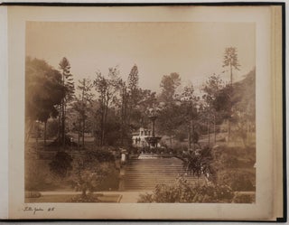[Album with Forty-One Albumen Photos of China, Mostly of Hong Kong (Victoria Peak, Hotel and Tramway, the Public Garden, Praya Waterfront, City Hall, Catholic Cathedral of Immaculate Conception, “Leeung Ma Temple,” Queen’s Road, Racetrack, “Recreation Club,” “Water Police Station,” &c.); With Three Views of Canton (Guangzhou) and One Image of a Consul’s House in Formosa (Taiwan)].