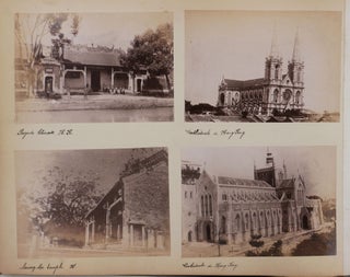 [Album with Forty-One Albumen Photos of China, Mostly of Hong Kong (Victoria Peak, Hotel and Tramway, the Public Garden, Praya Waterfront, City Hall, Catholic Cathedral of Immaculate Conception, “Leeung Ma Temple,” Queen’s Road, Racetrack, “Recreation Club,” “Water Police Station,” &c.); With Three Views of Canton (Guangzhou) and One Image of a Consul’s House in Formosa (Taiwan)].