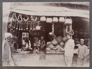 [Album with 139 Original Gelatin Silver and Albumen Photos of Northern India, Showing Philander Smith College (Methodist Residential School), Its Principal, Teachers and Students, Mussoorie, Landour, Nainital, Delhi, Agra, and Excellent Ethnographic Portraits of Indian People: Tailors, Servants and Ayahs, Coal Burners, Sweepers, Water Carriers, Coolies, Artisans, Sellers in Various Shops (General Merchant, Sweetmeat, Fruit and Vegetable, “Moody Shop,” Stick Maker, Goldsmith, Wood Carver, “Cashmere Cloth”), &c.].