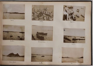 [Album with Fifty Original Gelatin Silver Photos and Two Photogravures of Brazil, Mostly Showing Rio de Janeiro and Environs: Guanabara Bay, Sugarloaf Mountain, Santa Cruz da Barra Fortress, Ilha Fiscal and the Customs House, Ocean Steamers and Recreational Boats, Street Views, &c.].