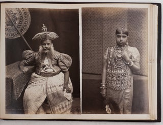 Album with 77 Original Albumen Photos of Sri Lanka, Showing Colombo, Kandy, Portraits