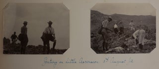[Two Albums with 199 Original Gelatin Silver Photographs Showing Ascension Island, Including the Laying of Cable for the Western Telegraph Company in 1910, Military Presence, Local Life, Buildings and Landscapes].