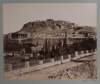 [Collection of Twenty-one Large Albumen Photographs of Classic Period Sights in Greece with Eighteen Taken in Athens with an Emphasis on the Acropolis Including Photos of the Parthenon, Olympieion, Erechtheion, Theater and the Temple of Athena Nike].