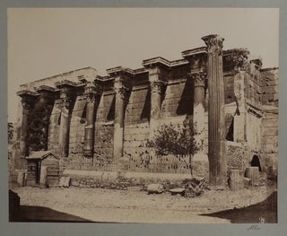 [Collection of Twenty-one Large Albumen Photographs of Classic Period Sights in Greece with Eighteen Taken in Athens with an Emphasis on the Acropolis Including Photos of the Parthenon, Olympieion, Erechtheion, Theater and the Temple of Athena Nike].